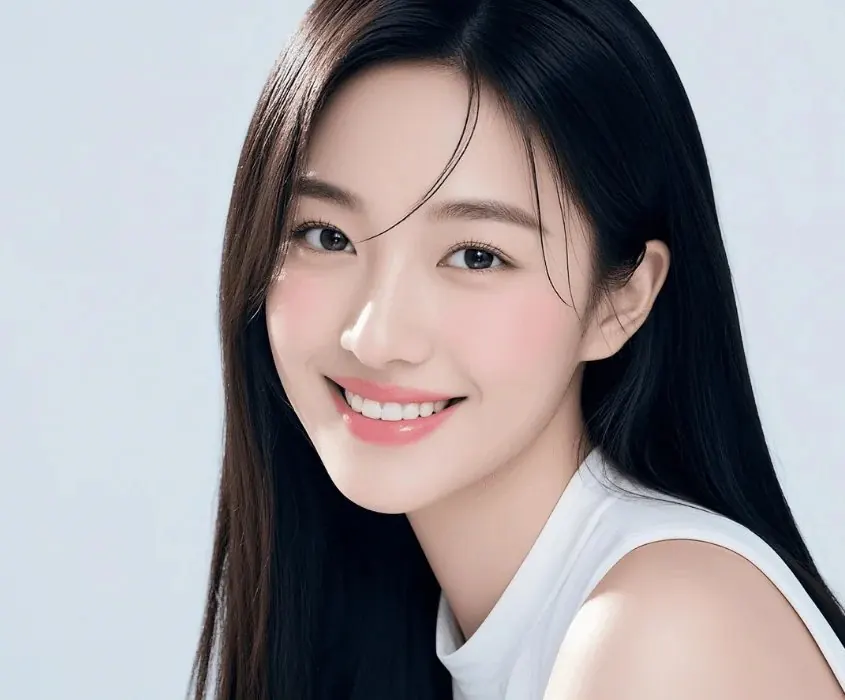 밝게 미소 짓는 여성
